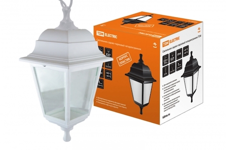 TDM ELECTRIC SQ0330-0736 Светильник садово-парковый НСУ 04-60-001 четырехгранник, подвес, пластик, белый TDM